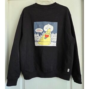 BT21 Universtar Tata Rare LA Edition Graphic‎ Sweatshirt Black Unisex Sz L